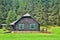 Gamekeepers house in a forest open-air museum in Vydrovo.