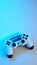 Gamepad on abstract background with light effects