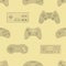 Gamepad colorful seamless pattern