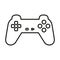 Gamepad, console controler icon - Editable stroke