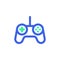 Gamepad controller line icon