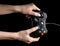 Gamepad joystick technology in hands