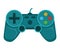Gamepad stuff gear for playing online games flat vector illustration, isolated on white. Device for personal computer and gaming