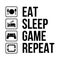 Gamer daily activity life infographic vector