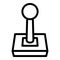 Gamer joystick icon, outline style