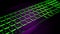 Gamer keyboard Purple and Green backlight