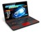 Gamer laptop with video game