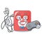 Gamer mp3 player in a funny cartoon
