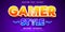 Gamer style text, game style editable text effect