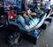 Gamers enjoy Playseat Formula E new racing simulator inside the Gaming Arena during 2019 New York City E-Prix