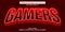 gamers esport text effect style