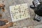 Gamers playing traditional asian chess outdoors in Hanoi