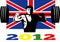 Games 2012 Weightlifting Retro British Flag