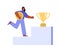 Gamification as online digital marketing flat vector illustration isolated.