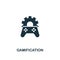 Gamification icon. Creative element design from content icons collection. Pixel perfect Gamification icon for web design, apps,