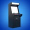 Gaming Arcade Machine with Blank Screen for Your Design. 3d Rend