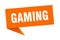 gaming banner. gaming speech bubble.