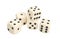 Gaming Dice over white background