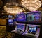 Gaming slot machines in gambling casino, Cruise liner Splendida, MSC