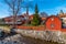 Gamla stan quarter and cathedral in Vasteras, Sweden