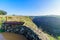 Gamla waterfall and nearby landscape. The Golan Heights