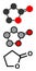 Gamma-butyrolactone (GBL) solvent molecule. Used as prodrug form of GHB (gamma-hydroxybutyric acid