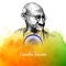 Gandhi Jayanti celebration background with Indian flag theme