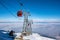 Gandola cable car in Gulmarg Kashmir India during winter season