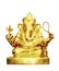 Ganesha hindu god of success isolated, clipping path