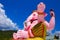 Ganesha Pink statue i