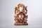 Ganesha sculpture indian lord ancient at white background