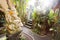 Ganesha statue in a Bali home garden