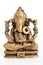 Ganesha statue. Indian religion statue on isolated white studio background.