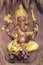 Ganesha wooden carving, Hindu God