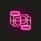 gang, criminal, money neon style icon. Simple thin line, outline  of mafia icons for ui and ux, website or mobile