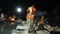 Ganga aarti being performed by Hindu priests