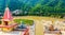 Ganga river flows throw Himalayas in Rishikesh,India