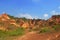 Gangani, the beautiful red Grand Canyon of West Bengal,with blue