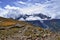 Gangapurna mountain and Gangapurna glacier. Manang District, Nepal, Himalayas, Asia.