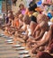 Ganges river religious chant Varanasi India