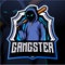 Gangster mascot. esport logo design