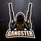 Gangster mascot esport logo design