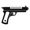 Gangster pistol icon, simple style