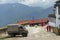 Gangtok, Sikkim, India - 9th May 2008 : Monks walking after prayer at Rumtek Monastery, Dharma Chakra Centre, is a gompa and seat-