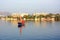 Ganguar Ceremonial Barge at theTaj Lake Palace Hotel. The 150-year old boat is used for floating processions, celebrating festival