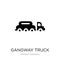 gangway truck icon in trendy design style. gangway truck icon isolated on white background. gangway truck vector icon simple and