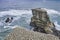 Gannets colony atop a cliff