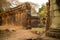 A Gap in a Stone Temple Wall in Angkor Thom