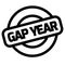 Gap Year stamp typographic stamp