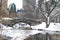 Gapstow bridge and snow in winter